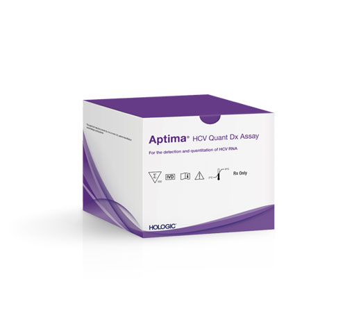 Hologic Aptima® HCV Quant Dx Assay in white background