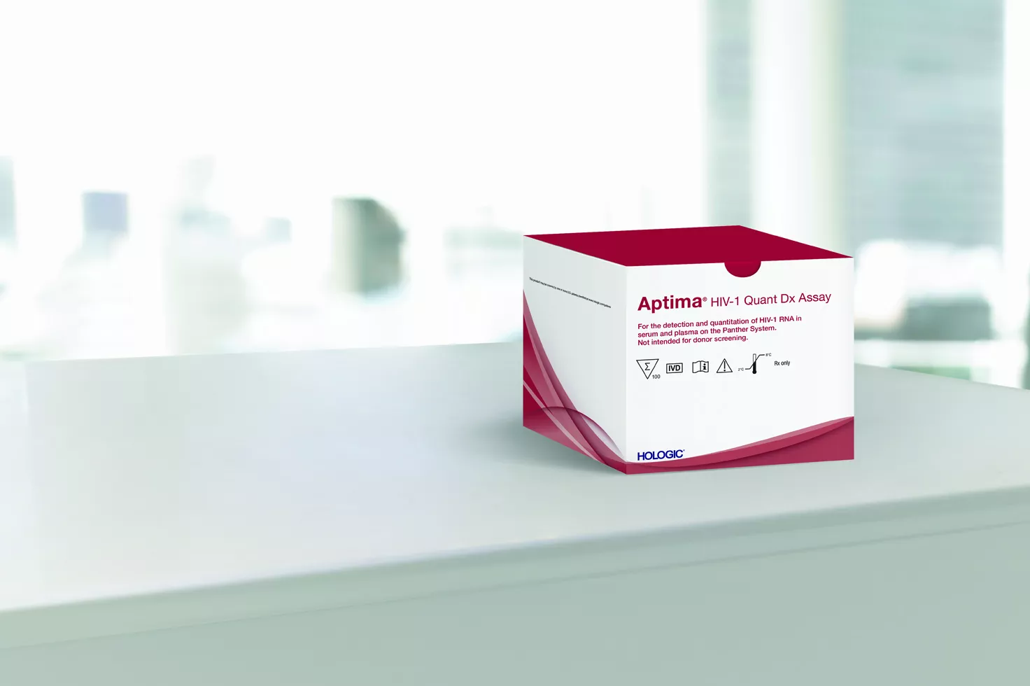 Hologic Aptima® HIV-1 Quant Dx Assay in white background