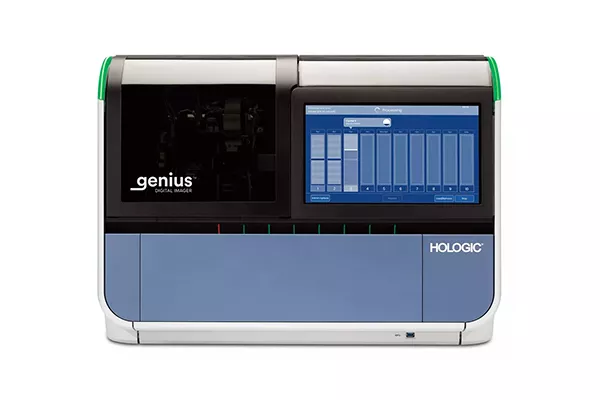 Genius digital imager on white background